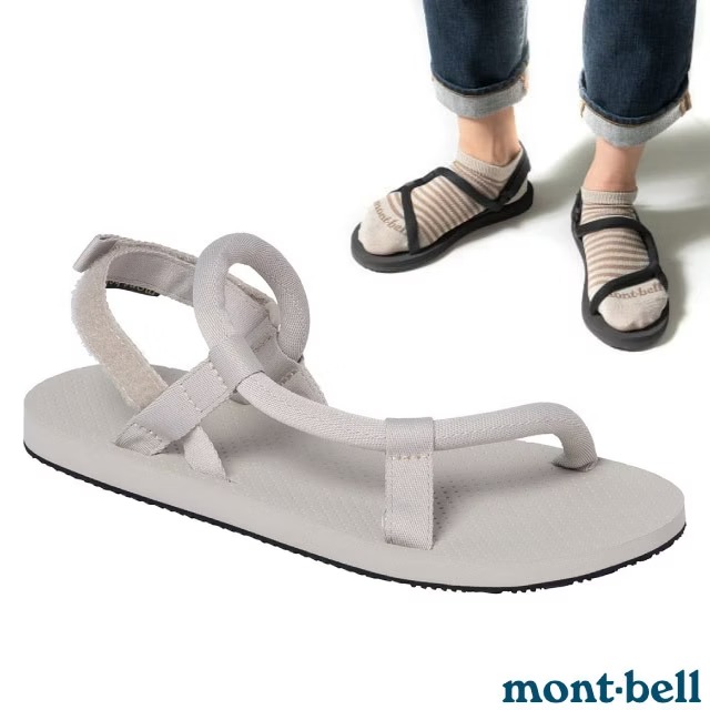 【mont-bell】 男女 Lock-On Sandals 自動調校織帶涼鞋/防滑鞋床/1129714 IV 象牙白✿30E010